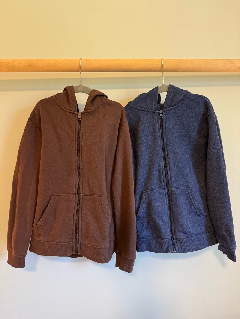 Kids Cat & Jack Hoodies Brown and Blue Set